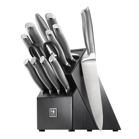 Henckels Modernist 13-pc Knife Set with Block, Black, Stainless Steel 1014108
