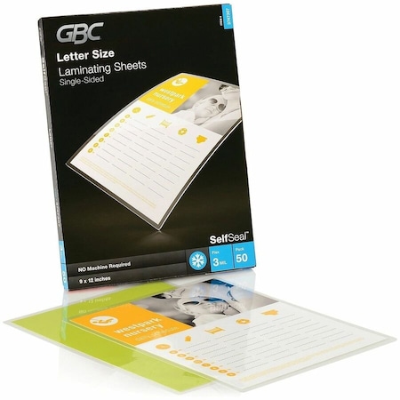 Gbc SHEETS;LAMINATING;SELF SEAL, PK10 GBC3747307