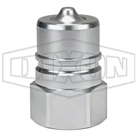 Dixon DQC K Interchange Female Plug, 1-1/4-11 Nominal, Female BSPP, Steel K10BF10