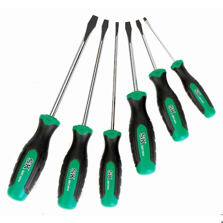 Sk 6 Piece Slotted Screwdriver Set SK01331