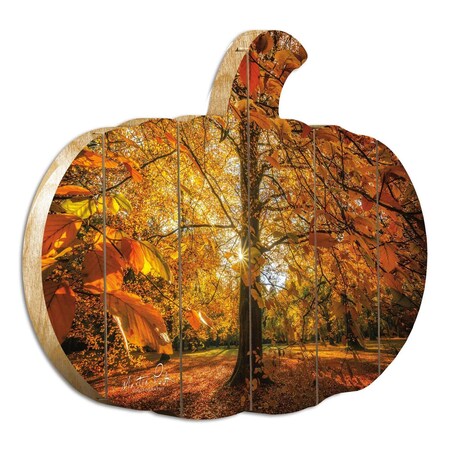 Homeroots Autumn Leaves Unframed Print Wall Art 416078