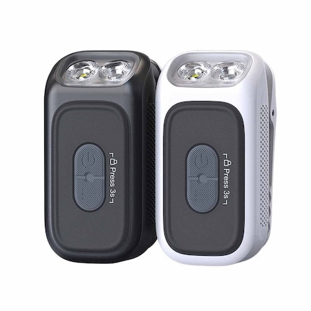 Fenix Lighting Fenix E04R Clip-on Flashlight, Lithium Ion, White/Multi Color LED, 300lm, White E04R White