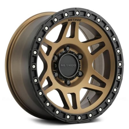 Water World 17 x 8.5 in. 5 x 5 in. Bronze with Matte Black Lip Wheel WA3637694