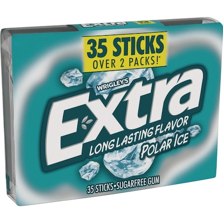 Extra Polar Ice Chewing Gum, 35-Piece WMW27612