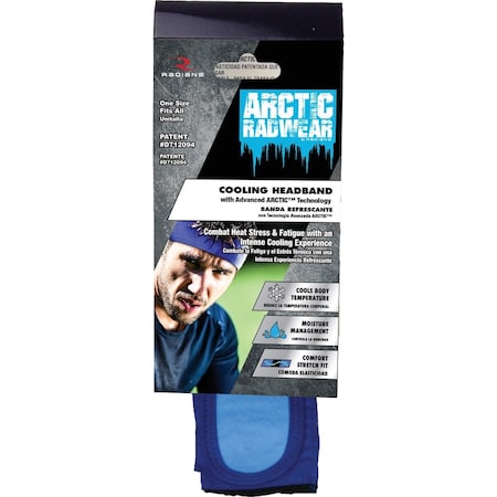 Radians Arctic Radwear Solid Blue Cooling Headband RCS105