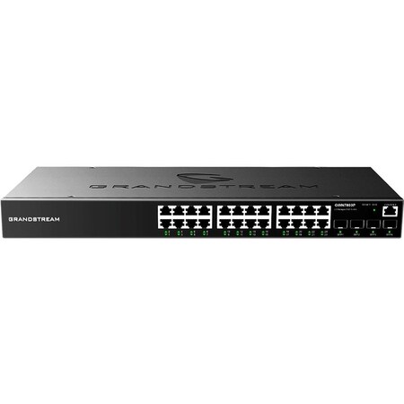 Grandstream 24 Port Gig W/4 SF SFP Ports layer 2 Gigabit Ethernet and 4 Intelligent power control GWN7803P