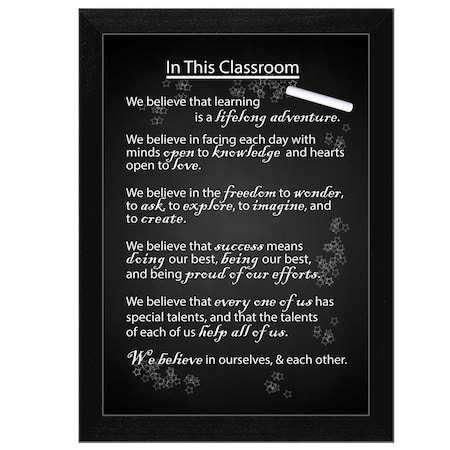 Homeroots In the Classroom Black Framed Print Wall Art 415585