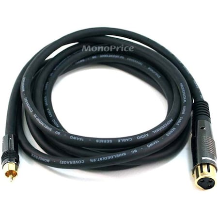 Monoprice 10ft Premier Series XLR Female to RCA Male 16AWG Cable (Gold Plated) 4786