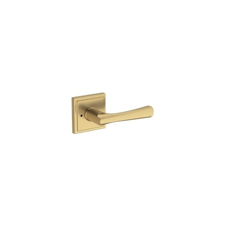 Baldwin Residential Door Levers Privacy Right Hand Lifetime Satin Brass PVWYNSSR044