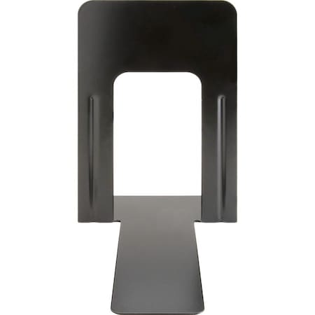 Business Source Bookend, Black, Steel, 6" D, PR BSN42551