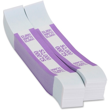 Pap-R STRAP, CURRENCY, $2000, VIOLET, 1000PK 402000