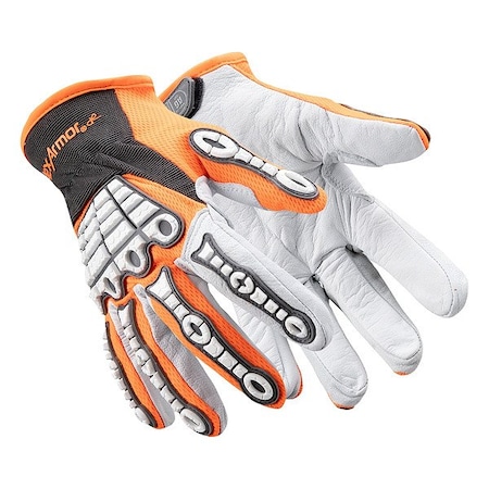 Hexarmor Safety Gloves, Black/Orange/White, 3XL, PR 4073-XXXXL (13)