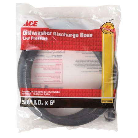 Udp Ace 0.62 in. Dia. x 6 ft. Dishwasher Discharge Hose 4188058