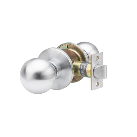 Trans Atlantic Co. HVB Series Heavy-Duty Commercial Cylindrical Knob, Grade 1 Passage in Stainless Steel DL-HVB10-US32D