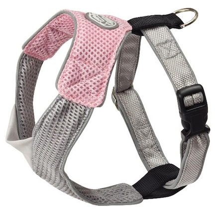 Personagrata V Mesh Harness - Pink-Gray - Medium PE2941047