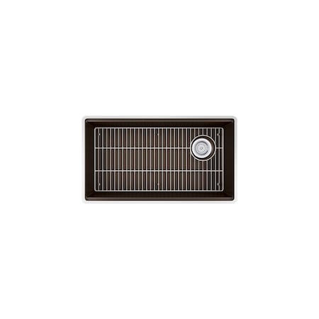 Kohler Billings 32-1/2 undermount single-bowl kitchen sink Matte Brown 33710-CM2
