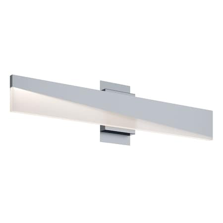 Afx Slant 36in LED Vanity, Satin Nickel SLNV3603LAJUDSN