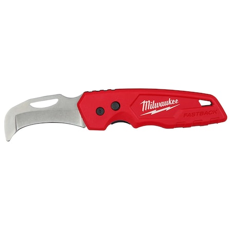 Milwaukee Tool FASTBACK Blunt Tip Hawkbill Folding Knife 48-22-1526