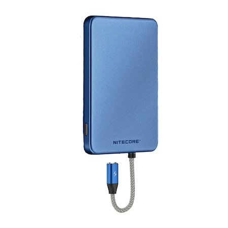 Nitecore Magnetic Power Bank with Built-In Cable, Blue POCKET 5