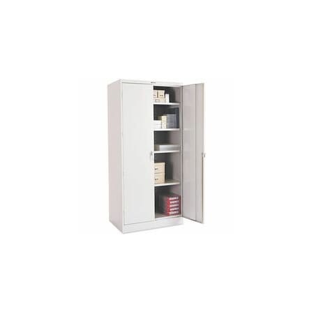 Tennsco Deluxe Cabinet, 36w x 24d x 78h, Light Gray 2470LGY