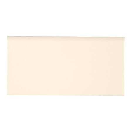 Msi Almond Glossy 3 In.X 6 In. Ceramic Bullnose Tile Trim In Beige, 88PK ZOR-PT-TR-0110