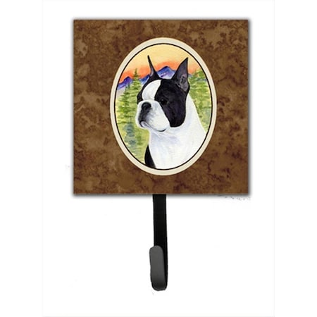 Carolines Treasures Boston Terrier Leash Holder Or Key Hook SS8187SH4