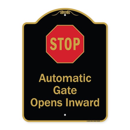 Signmission Black & Gold, 18 Inch x 24 Inch, Heavy Gauge Aluminum A-DES-BG-1824-9885