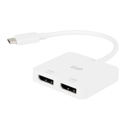 Monoprice USB-C to Dual 4K DisplayPort Adapter Dual 4K at 60Hz 43526
