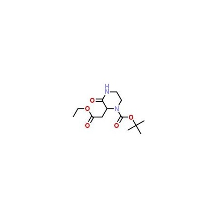 Ak Scientific 2-Ethoxycarbonylmethyl-3-oxo-piperazine-1-carboxylic acid tert-butyl ester (5g), CAS 168160-77-8 B049-5g