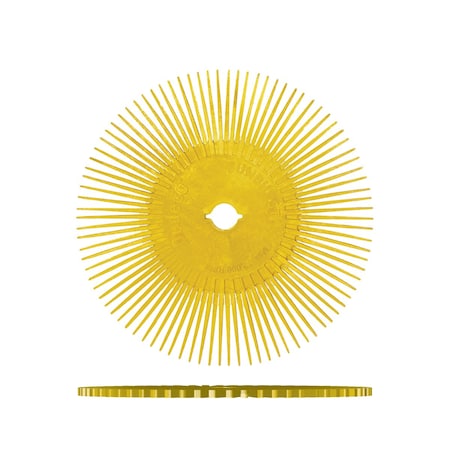 Dedeco SUNBURST 4'' TS DISCS YELLOW 80 GRIT (A/O), 12PK 2437