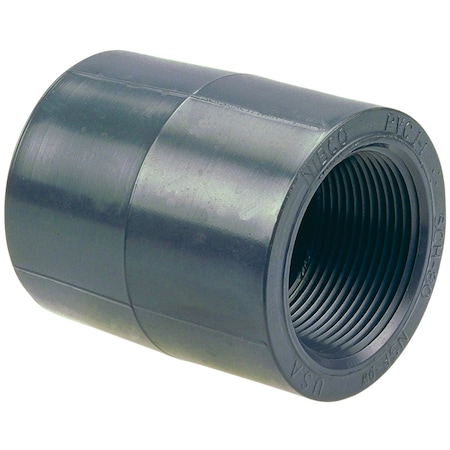 Nibco 450133 21/2 Threaded Coupling PVC 80 CA03350