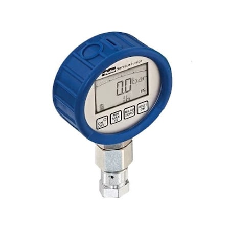 Parker Digital Gauge, 1/4 in NPT Threaded, Bottom Location SCJN-016-01-4MP