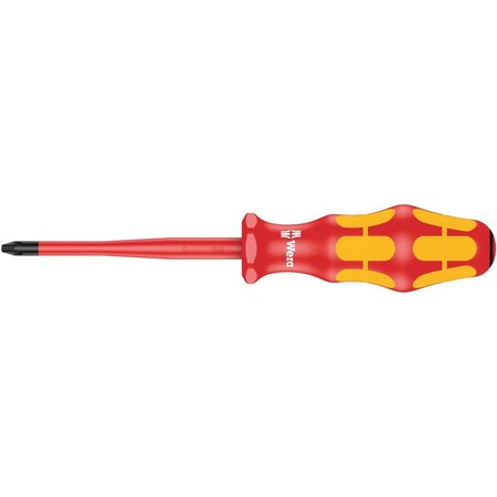 Wera 165 iS PZ VDE Insulated screwdriver with reduced blade diameter for Pozidriv screws, PZ 2 x 100 mm 5006461001