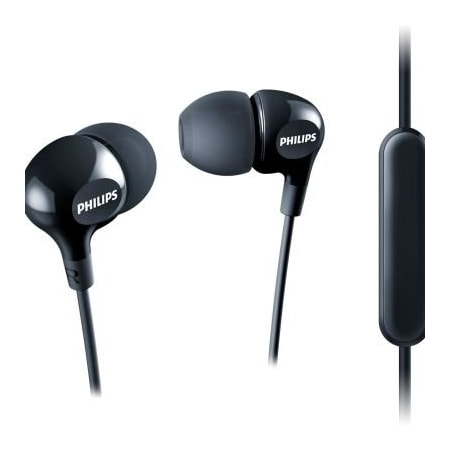 Signify SHE3555BK Big Bass in Ear Headphones with Mic - Black SHE3555BK/00