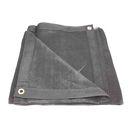 Mytee Products 12 ftx22 ft Black Heavy Duty 70% Shade Mesh Tarp for Outdoor with Grommets 6 Oz MT12-22