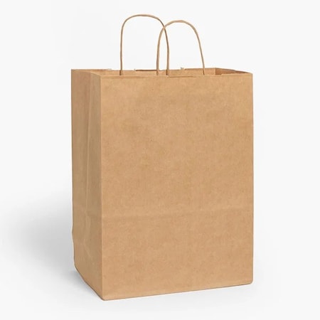 Duro Bag Natural Kraft 12X9X15.75 Paper Shoppers, 200PK K12915