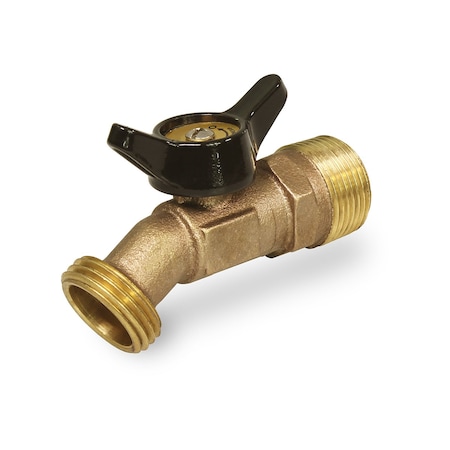 Everflow MIP Inletx3/4" MHT Outlet No Kink Multi-Turn Sillcock Hose Bibb 1/2" 46123-NL