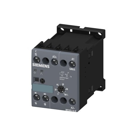Siemens Timing relay electronic slow-operating 1 change-over contact 24 V AC/DC 3RP2025-1AQ30