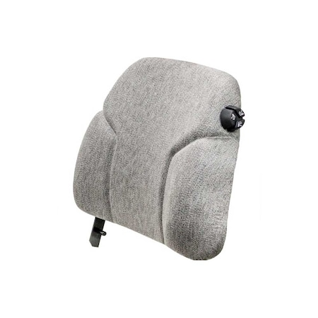 Uni Pro Backrest Cushion for Case IH Maxxum-Magnum-Steiger, With Frame, Gray Fabric 8285