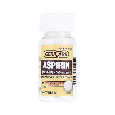 Geri-Care Aspirin Pain Relief Tablets 325mg, 100PK 4080253