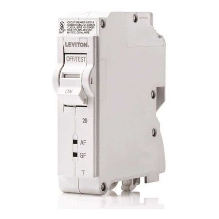 Leviton Circuit Breaker, 20A, 1 Pole, 120V AC R02-LB120-DFR