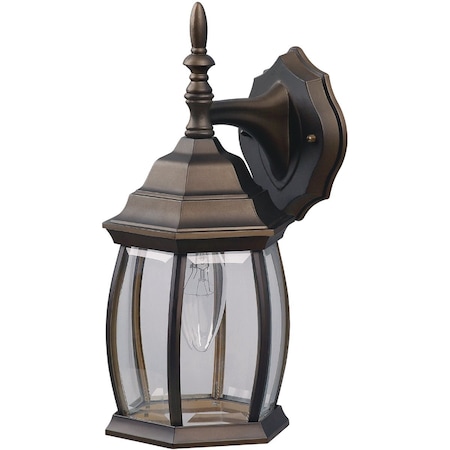 Home Impressions Oil Rubbed Bronze Incandescent Type A or B Outdoor Wall Light Fixture, 2PK IOL73TORB