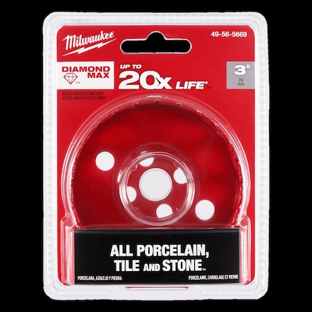 Milwaukee Tool Milwaukee(R) 3" Diamond Max(TM) Hole Saw 49-56-5669