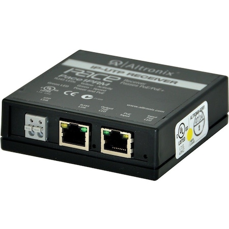 Altronix PoE Extender, 3-1/2" L, 1 Cam. Input, Blk PACE1PRM