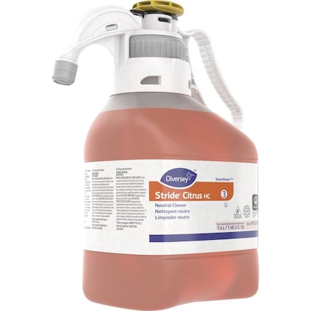 Diversey Citrus Neutral Cleaner, 1.4L Hose End Sprayer, Unscented, Orange 95122613
