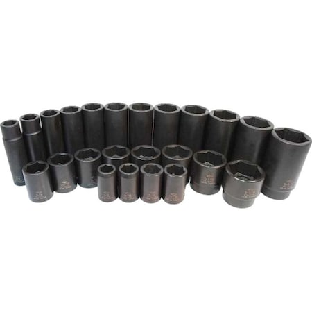 K-Tool International 1/2" Drive Impact Socket black oxide, Deep 6Pt, 1/2"Dr, 1 KTI-33232