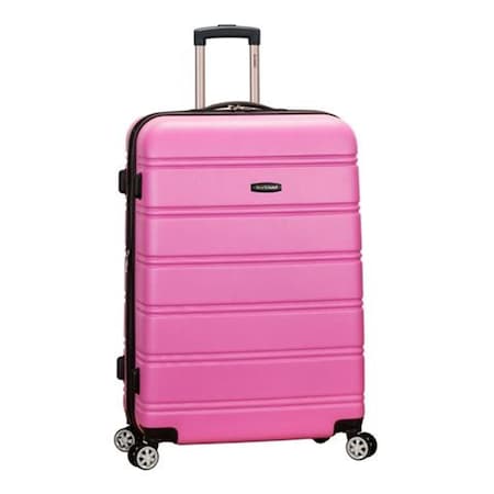 Rockland 28 in. Expandable ABS Dual Wheel Spinner Luggage - Pink F1603-PINK
