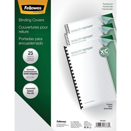 Fellowes BINDING COVERS FUTURA FROST OVERSIZE 25P 5224201