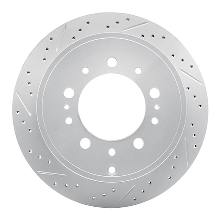 Dynamic Friction Co DFC Geoperformance Rotor - Drilled and Slotted 830-76137L