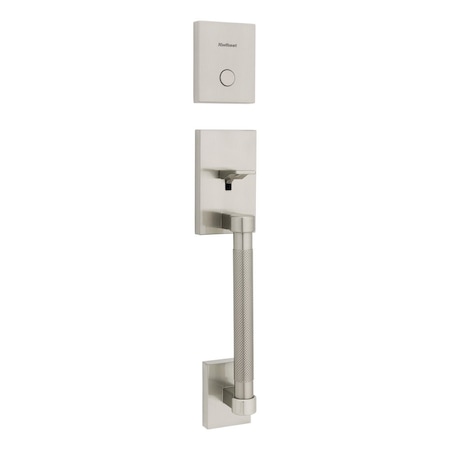 Kwikset Dummy Prava Exterior Handleset Satin Nickel Finish 819PVHLIP-15